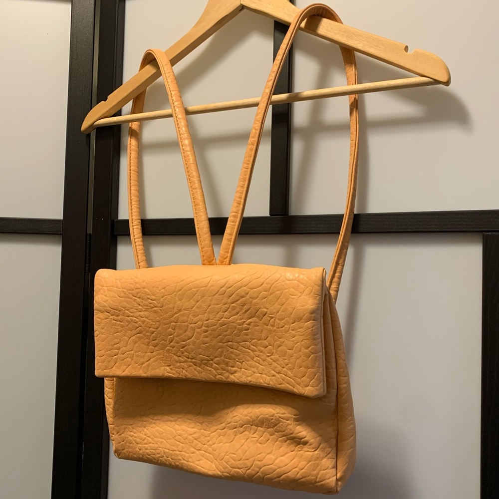 Peach mini backpack